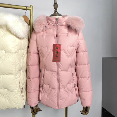 Chaqueta Cálida con Cuello de Pelaje para Mujer - Image 5