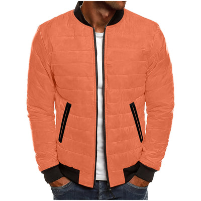 Chaqueta Acolchada de Cuello Alto en Algodón - Estilo Universitario - Image 5