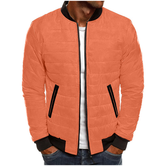 Chaqueta Acolchada de Cuello Alto en Algodón - Estilo Universitario - Image 5
