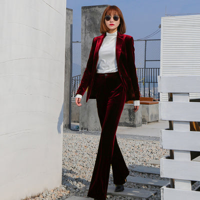 Blazer de Terciopelo Ajustado para Mujer - Multiusos - Image 7