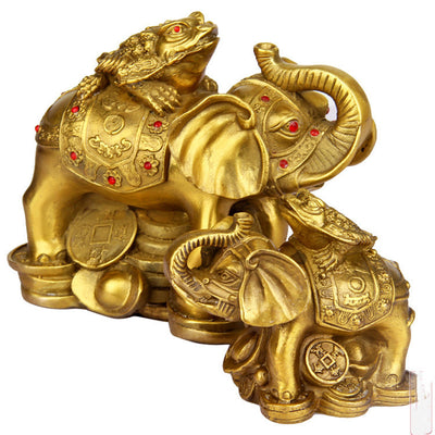 Elefante Dorado Feng Shui en Cobre Puro - Talismán de Prosperidad y Protección - Image 5