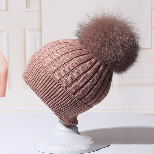 Gorro de Lana Coreano para Mujer - Otoño Invierno - Image 5