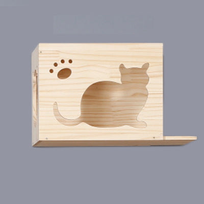 Plataforma Rascadora de Madera Maciza para Gatos con Tablero de Sisal - Image 37