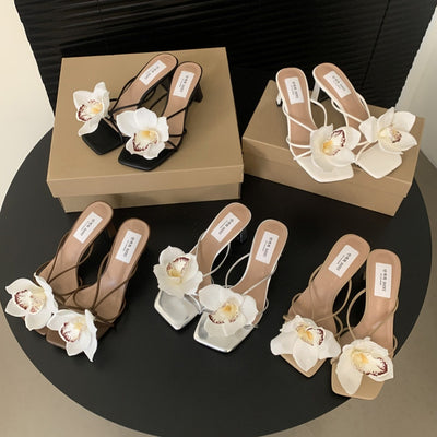 Sandalias Romanas de Flores Destacables Estilo Francés - Image 12