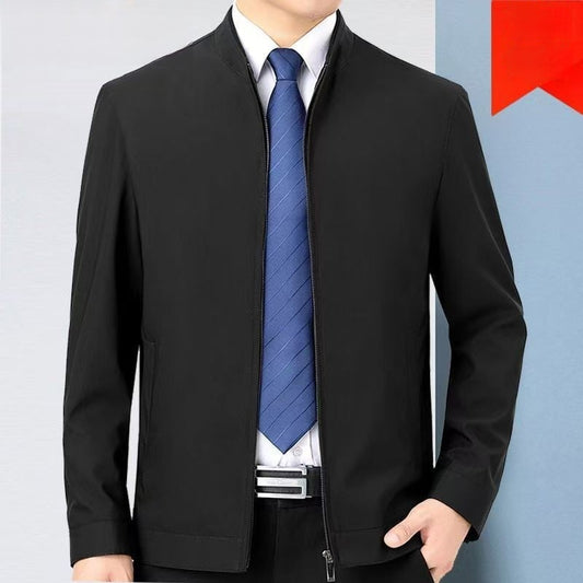 Chaqueta de Cuello Alto Sin Planchado para Hombre - Image 2
