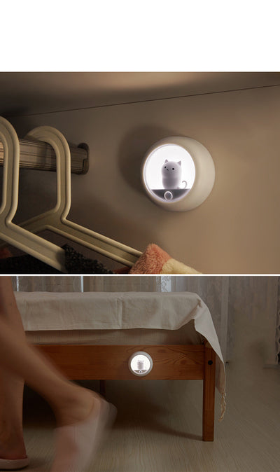 Lámpara Nocturna LED con Sensor de Movimiento - Diseño Gato Adorable - Image 14