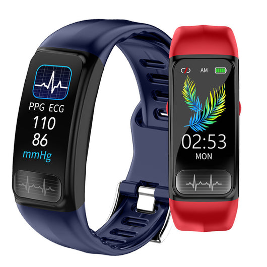 Pulsera Deportiva Inteligente con Monitoreo ECG, Frecuencia Cardíaca y Presión Arterial
