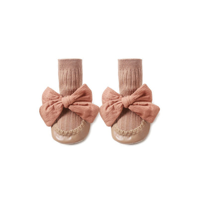 Zapatos de Suela de Cuero para Bebé + Calcetines Tubo Otoño - Image 10