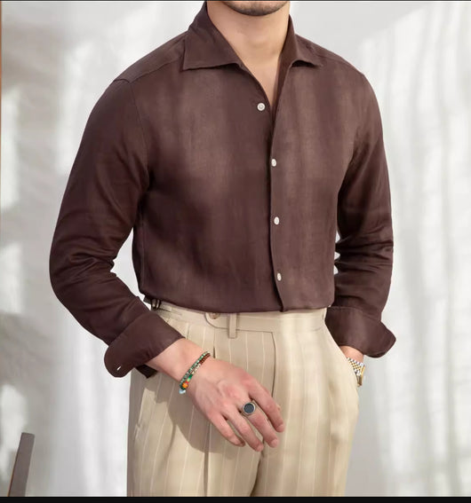 Camisa Blanca Manga Larga para Hombre - Versátil y Clásica - Image 2