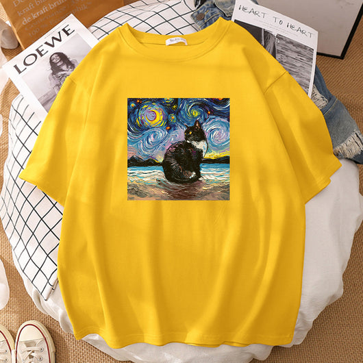 Playera Deportiva Estampada de Manga Corta Estilo Europeo Americano - Image 9