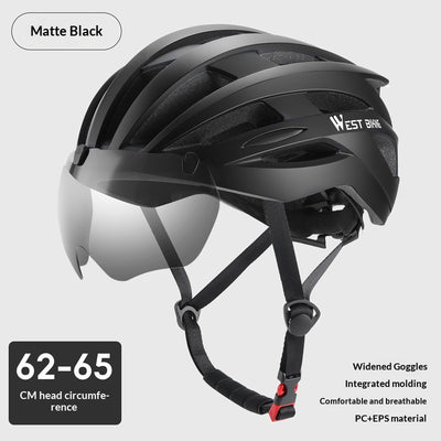 Casco de Bicicleta con Gafas Integradas de Protección Total - Image 7