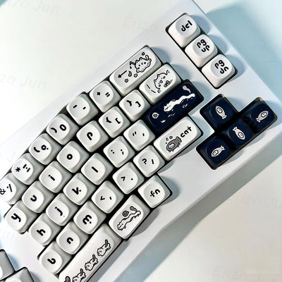 Keycap Gato Fantasy MOA - Diseño Minimalista Blanco y Negro - Image 13