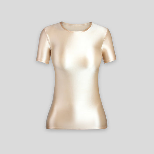 Playera Ajustada de Manga Corta en Spandex para Mujer - Image 38