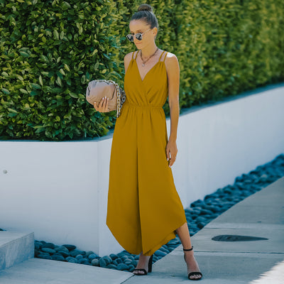Jumpsuit Deportivo de Color Liso Estilo Europeo y Americano - Image 23