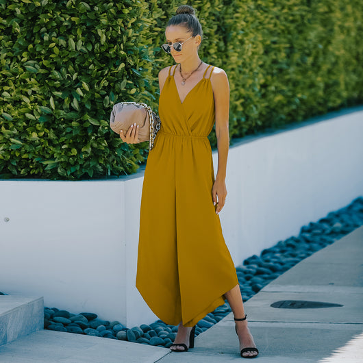 Jumpsuit Deportivo de Color Liso Estilo Europeo y Americano - Image 23