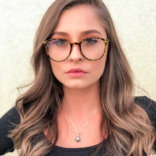 Gafas Retro Metálicas Anti Luz Azul para Mujer - Diseño Vintage
