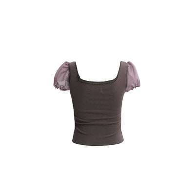 Blusa Cuadrada Y2g Hot Girl con Cuello Camisero y Estampado de Conejo - Image 8
