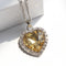 Love Sweater Chain Crystal Heart Titanic Ocean Girl Champagne