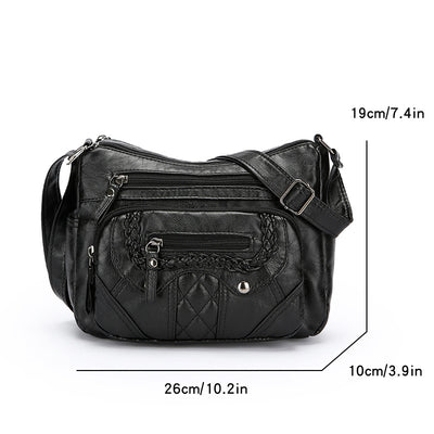 Bolsa Mensajera de Cuero Suave con Textura Avanzada - Image 10