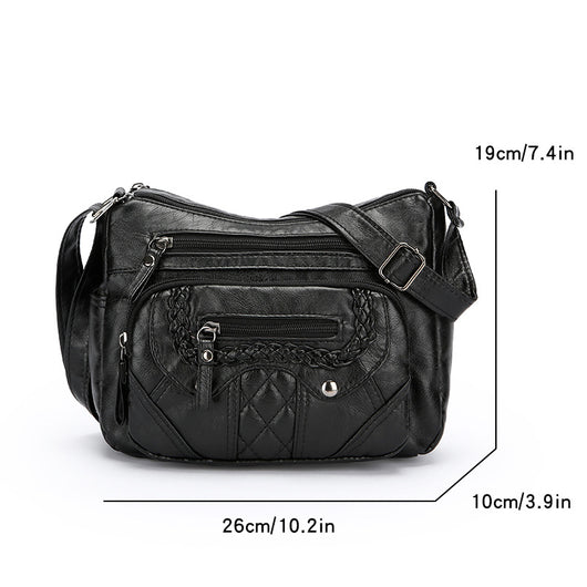 Bolsa Mensajera de Cuero Suave con Textura Avanzada - Image 10