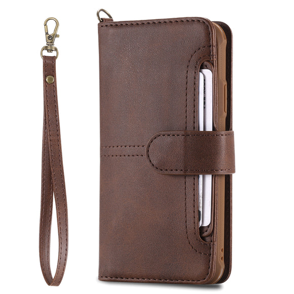 Funda de Cuero 2 en 1 con Cartera Integrada y Soporte para Tarjetas