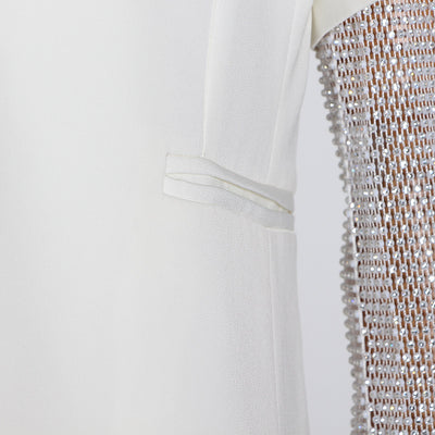 Blazer Ejecutivo Largo Brillante para Mujer - Image 11