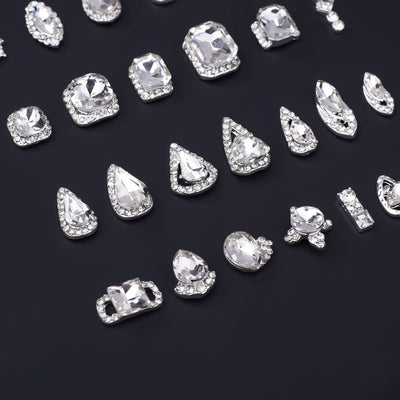 Cristales Rhinestone Planos Blancos K9 Ultra Brillante para Decoración de Uñas - Image 4