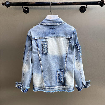 Chaqueta Denim Reforzada con Tachuelas de Diamante - Image 8