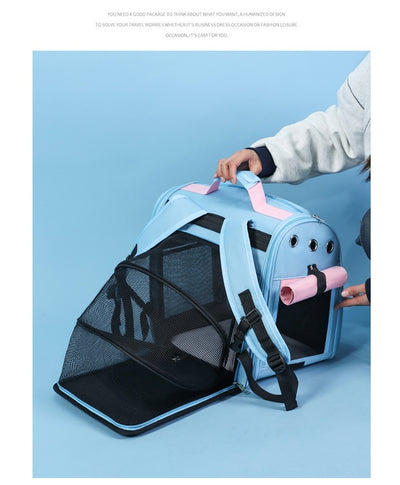 Mochila Transportadora Extensible para Mascotas - Capacidad Grande para Perros y Gatos - Image 20