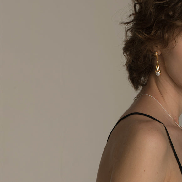 Aretes de Perla Elegantes y Minimalistas para Mujer