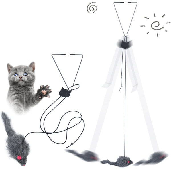 Juguete Interactivo Colgante para Gatos y Mascotas Pequeñas