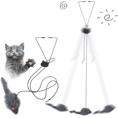 Juguete Interactivo Colgante para Gatos y Mascotas Pequeñas