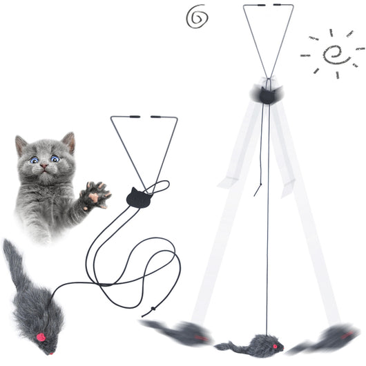 Juguete Interactivo Colgante para Gatos y Mascotas Pequeñas