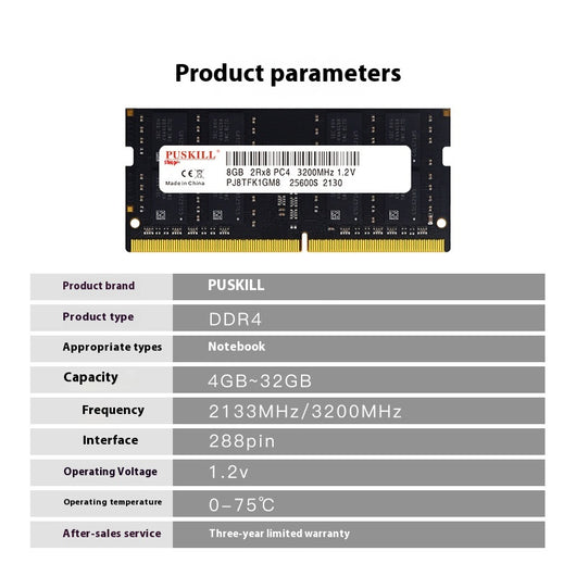 Memoria RAM DDR4 8GB 16GB 3200MHz para Notebook - Image 2