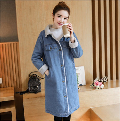 Chaqueta Denim Oversize con Solapas Anchas para Mujer - Image 9