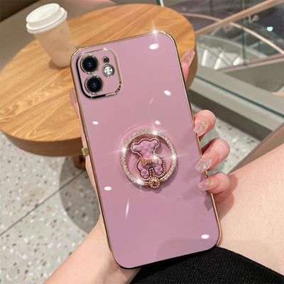 Funda Protectora Lujo Oso Brillante con Cristales Electrochapados - Image 20