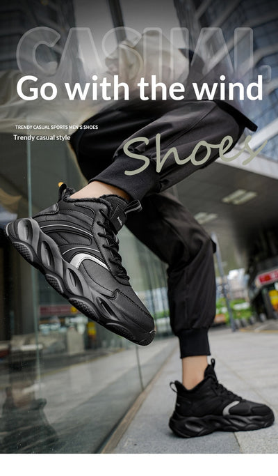 Zapatos de Algodón Gruesos para Hombre - Comodidad Casual y Deportiva - Image 26