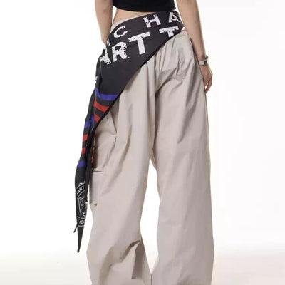 Pantalones Casuales Anchos con Pliegues y Bolsillos Funcionales - Image 4