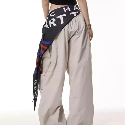 Pantalones Casuales Anchos con Pliegues y Bolsillos Funcionales - Image 4
