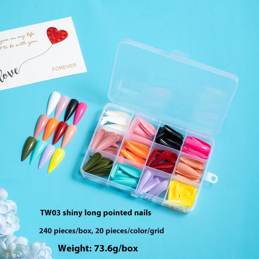 Uñas Postizas Ballet con Adhesivos - Protección y Elegancia - Image 26