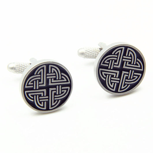Gemelos de Negocios para Hombre Perla Blanca Plateada - Image 7