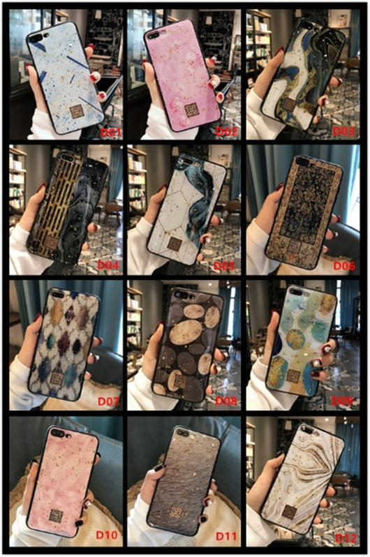 Funda Móvil con Diseño de Rayas Diamante y Onda Puntillada - Image 43