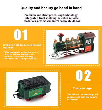 Tren Eléctrico de Juguete con Rieles para Niños - Simulador Realista - Image 8