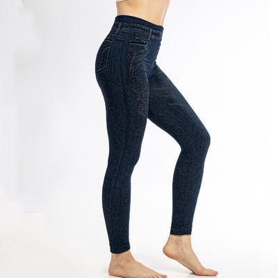 Leggins de Algodón Elasticidad Cuádruple con Control de Abdomen - Image 14