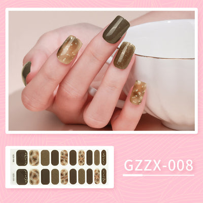 Stickers de Uñas de Gel Coreano Mariposa Bronceado Resistente al Agua con Luz UV - Image 9