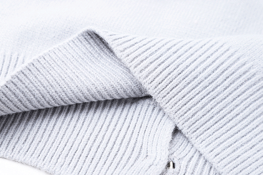 Cardigan Tejido Suave Azul Leche con Bordado - Abrigo Cálido para Mujer - Image 14
