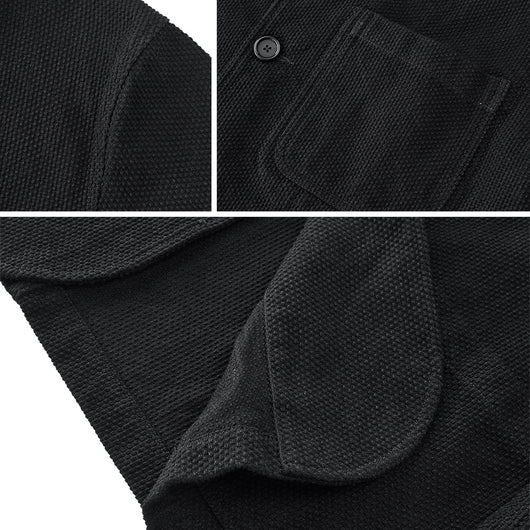 Saco Retro de Algodón con Bordados y Lavado Vintage - Image 3