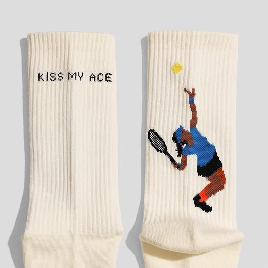Calcetines Deportivos para Parejas con Patrón Serve - Image 9