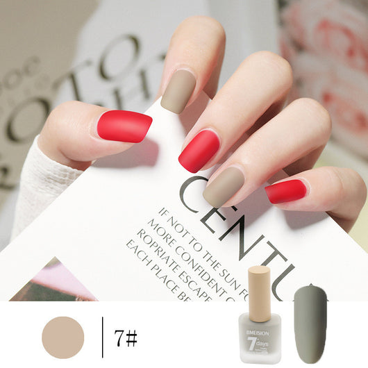 Esmalte de Uñas Mate Nude sin Horno de Secado Rápido - Image 9
