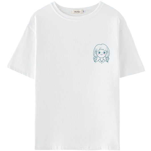 Playera Casual de Algodón con Estampado para Mujer - Verano - Image 16